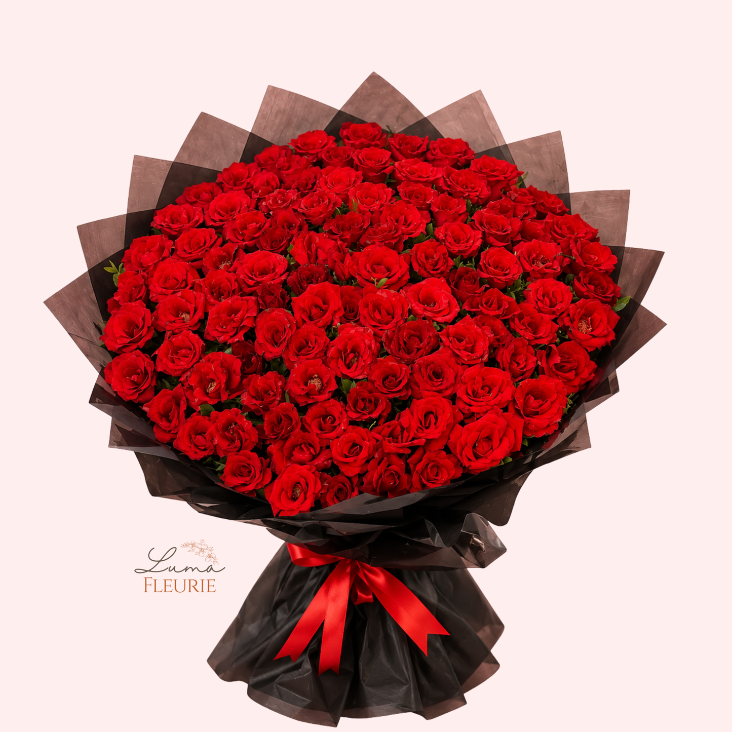 Grand Romance 100 Red Roses Bouquet