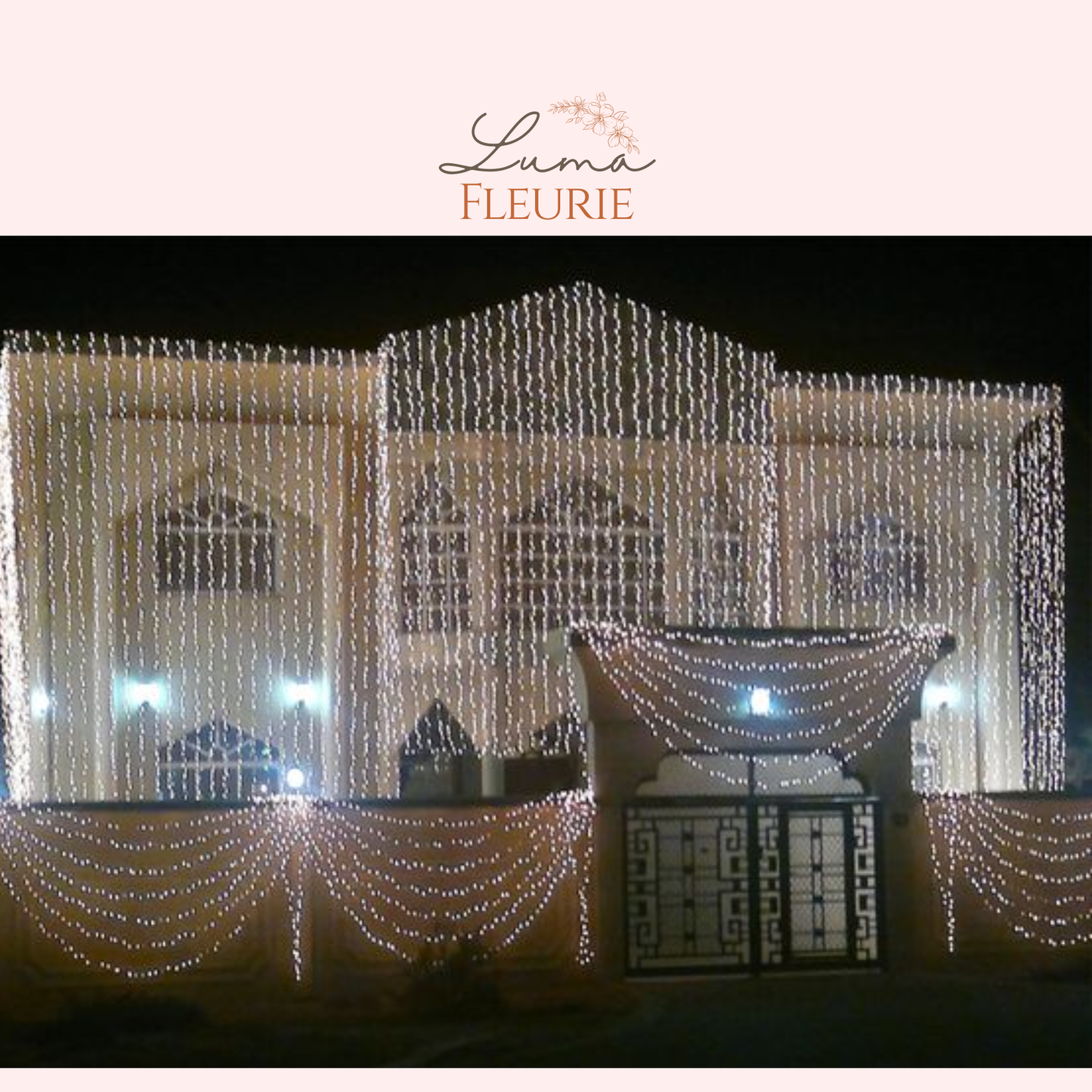 Premium Villa Fairy Light Façade Decoration