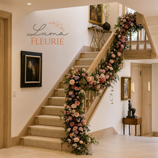 Luxury Floral Staircase Décor