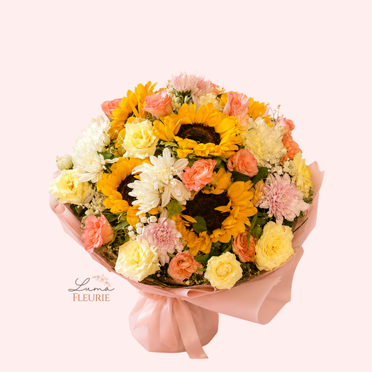 Golden Blossom Mixed Bouquet