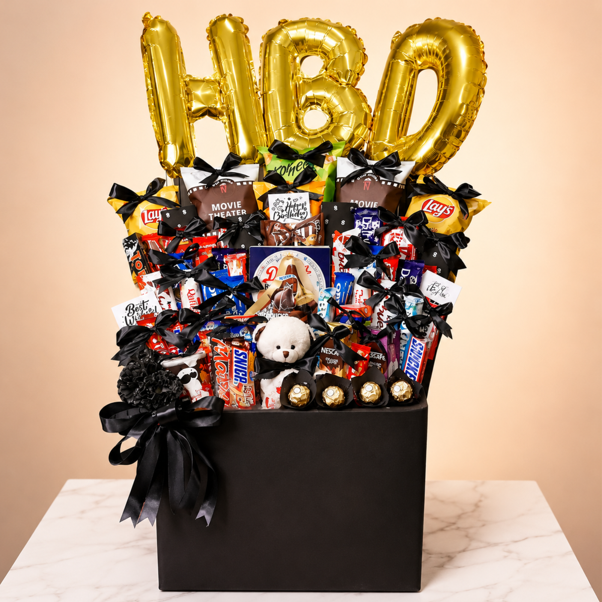 Luxury Birthday Gift Hamper | Chocolate, Snacks & Teddy