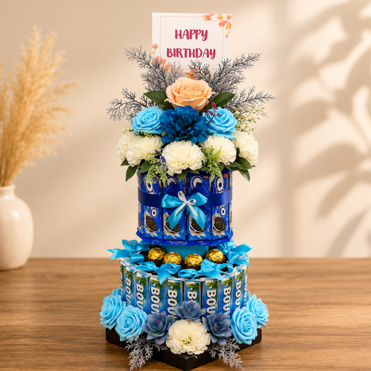 Bounty Chocolate Birthday Bouquet | 2-Tier Luxury Gift