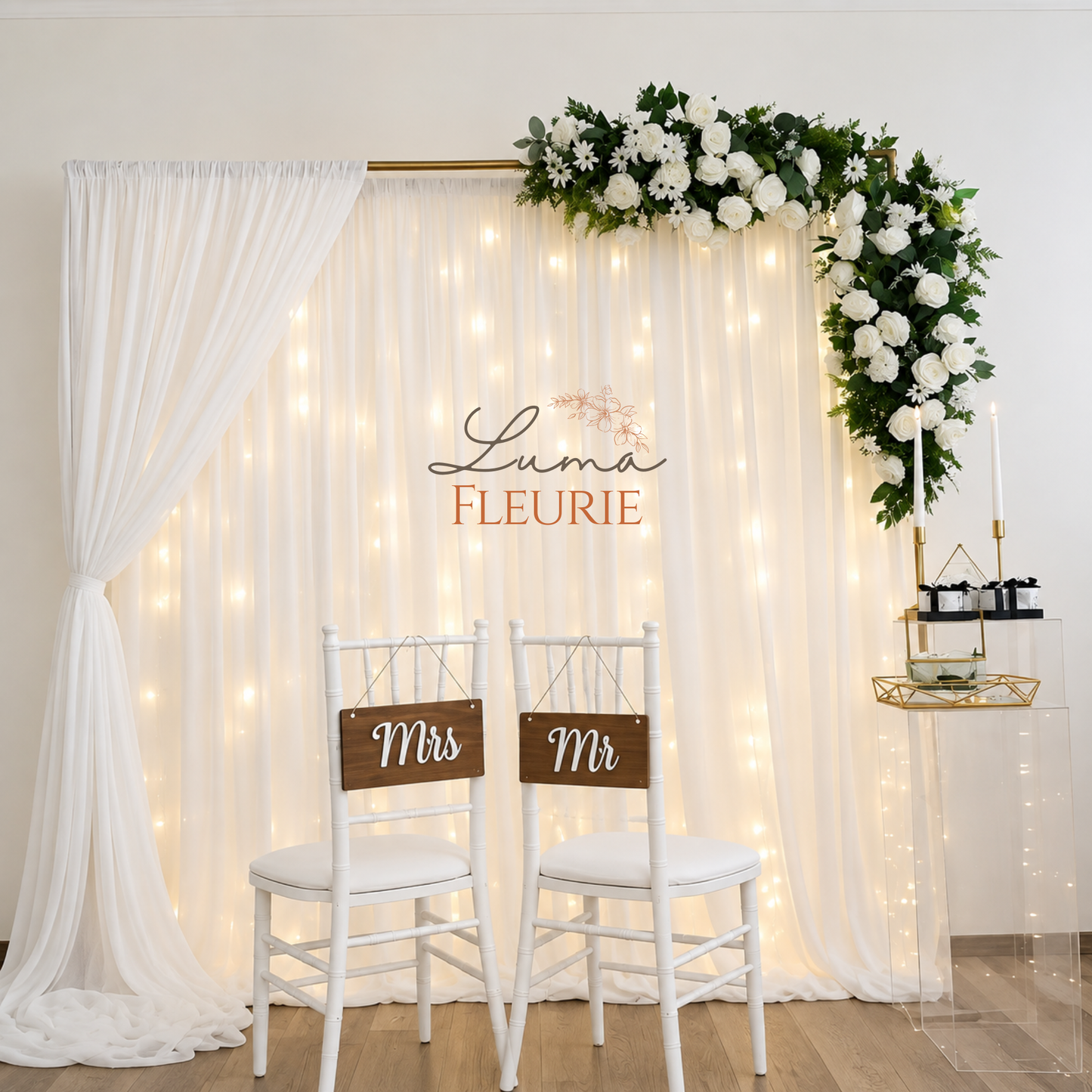 Elegant Wedding Ceremony Backdrop
