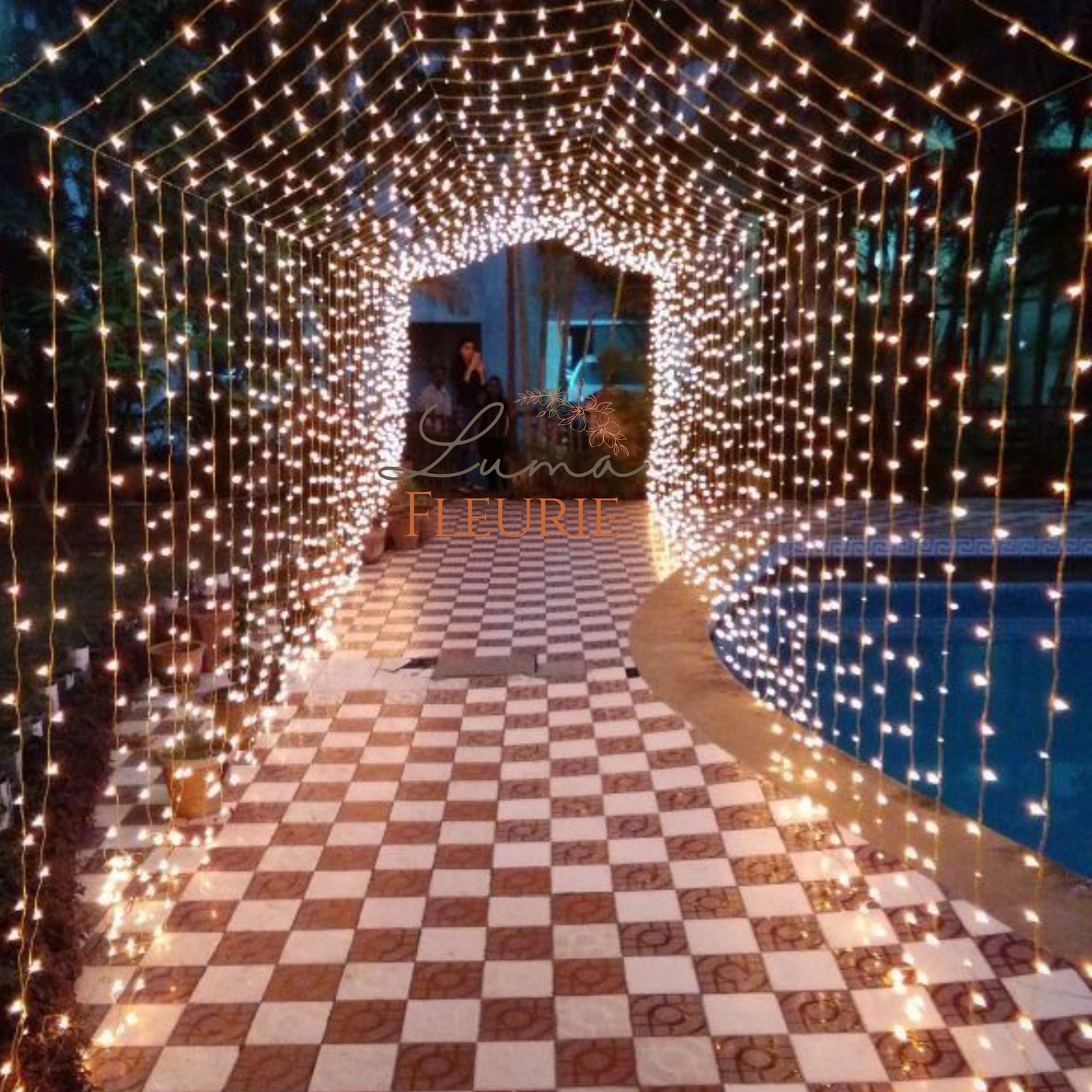 Enchanted Fairy Light Entrance Tunnel