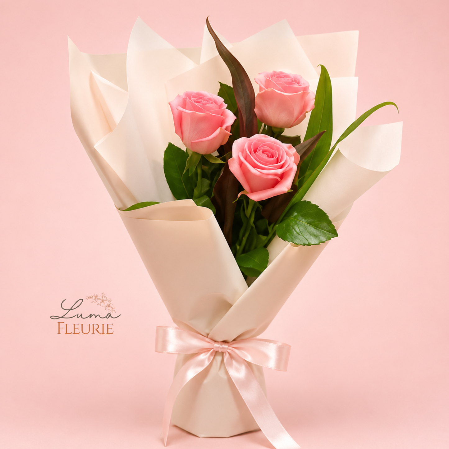 Blush Trio Roses