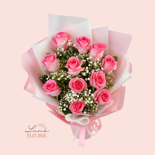 Sweet Pink Radiance Rose Bouquet
