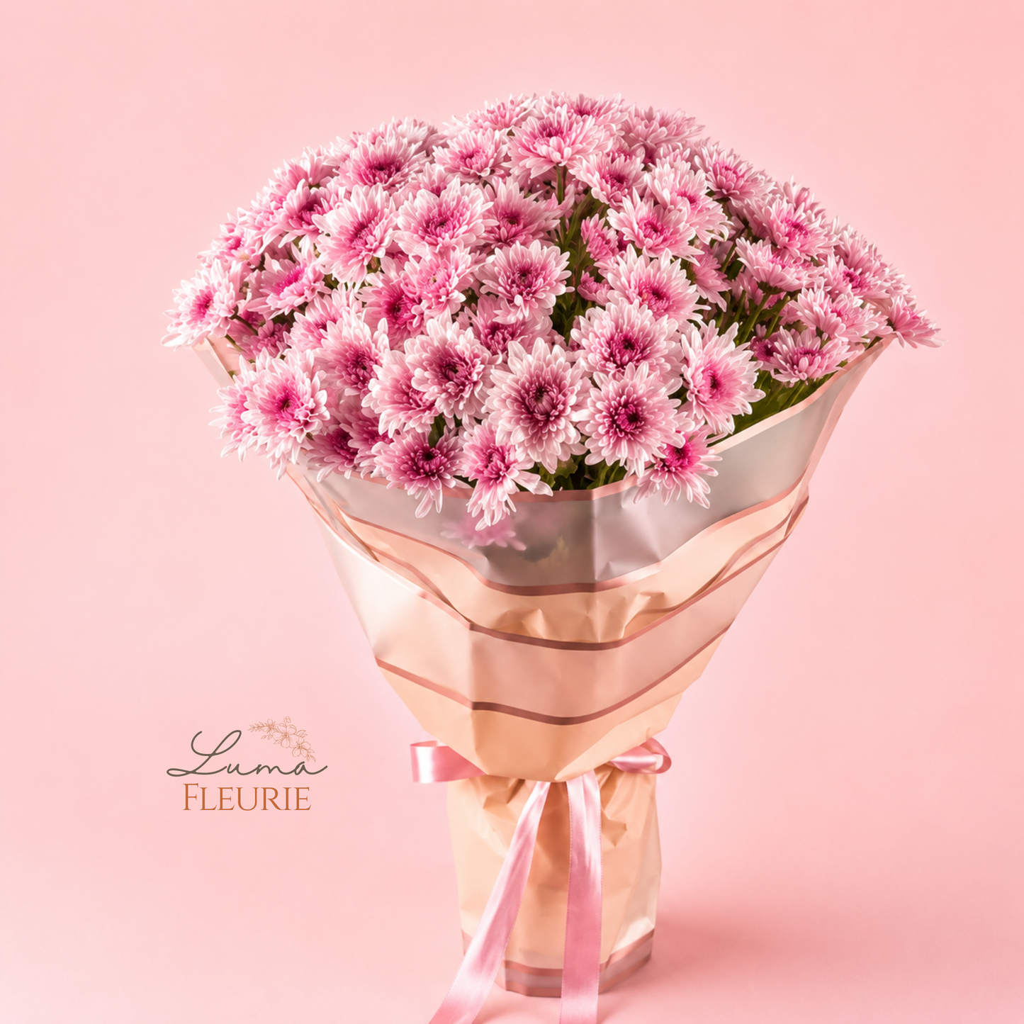 Pink Chrysanthemum Cloud Luxury Bouquet