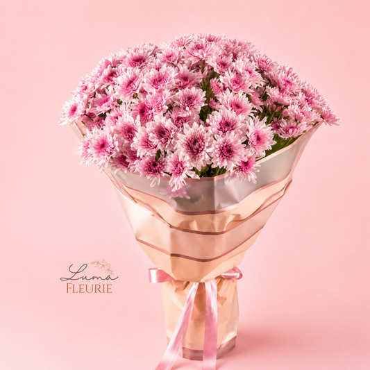 Pink Chrysanthemum Cloud Luxury Bouquet