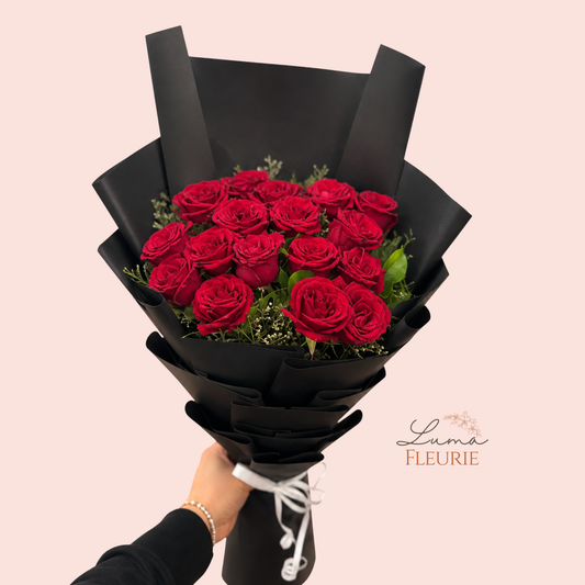 Midnight Velvet Red Rose Bouquet