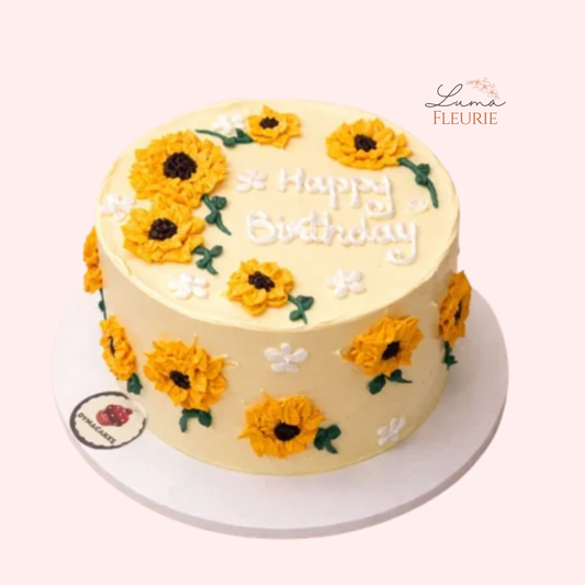 Golden Sunflower Garden Celebration Bake